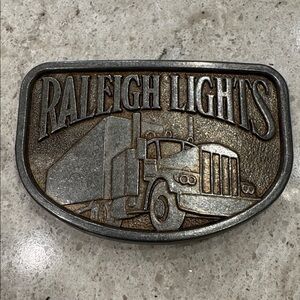 Raleigh Lights Belt Buckle VINTAGE